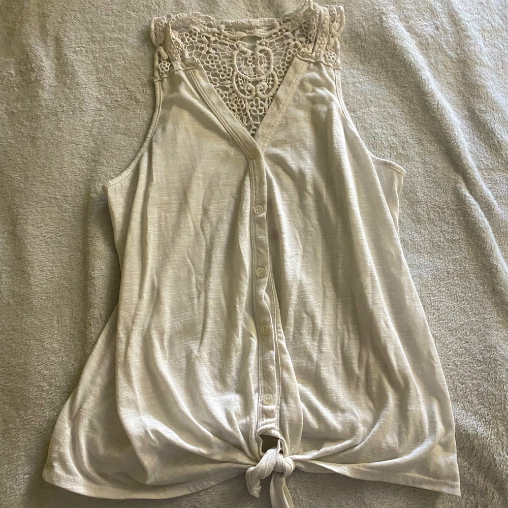 White tank top